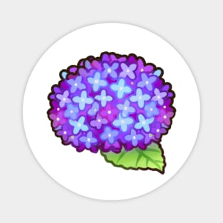 Purple Hydrangea Magnet